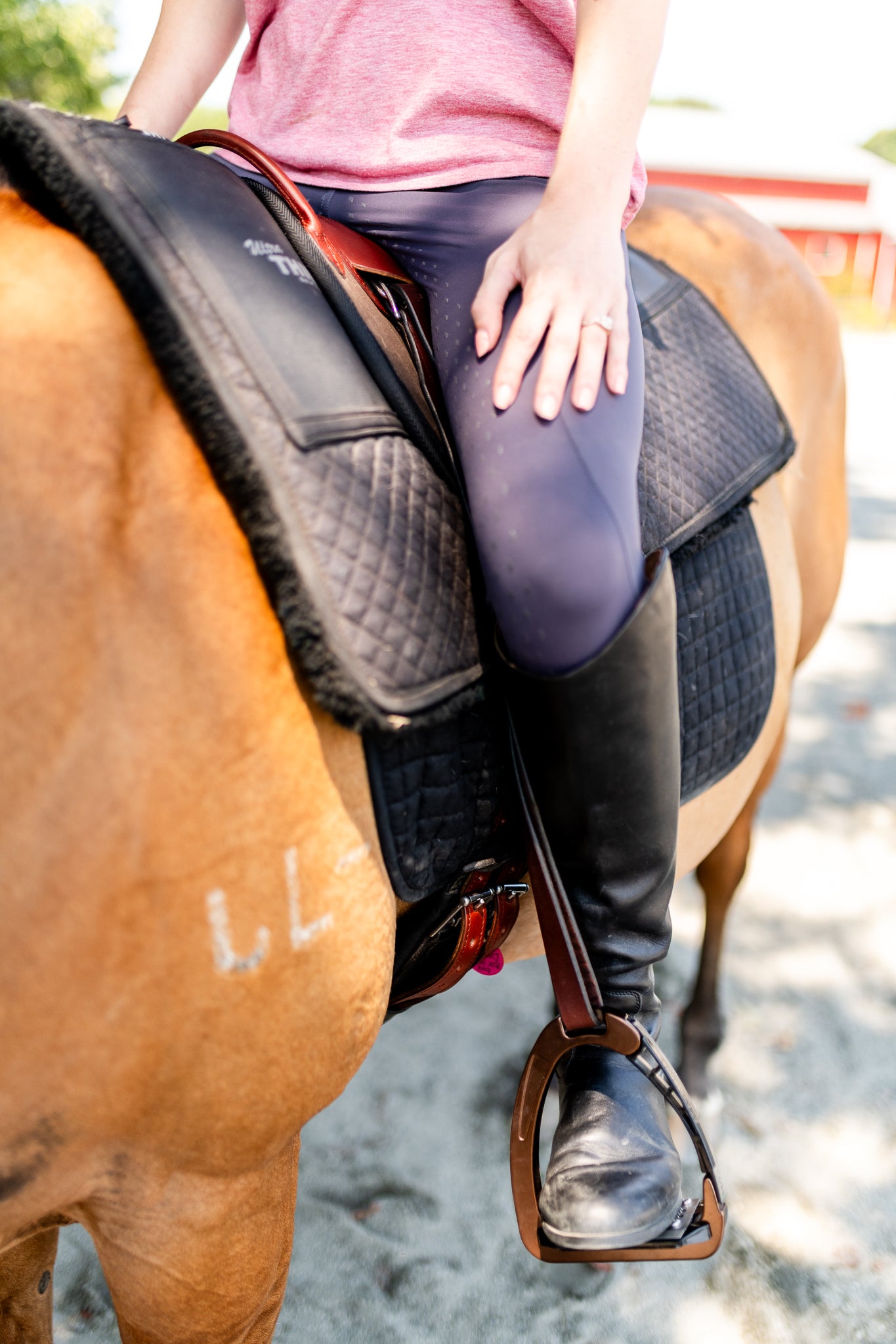 Single Hippotherapy Bareback Saddle - Large