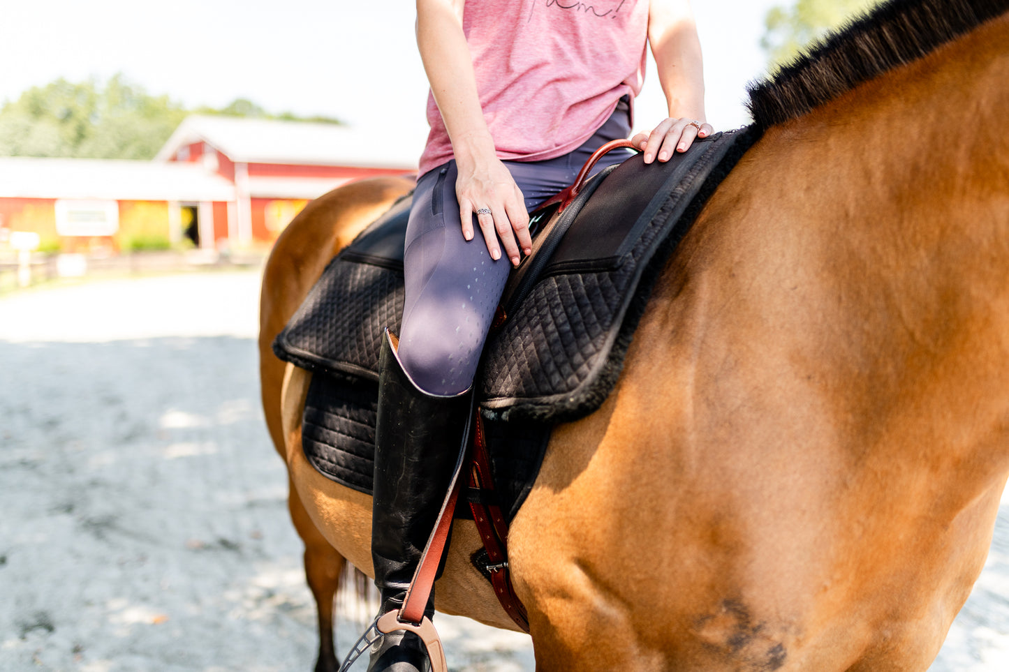 Single Hippotherapy Bareback Saddle - Large