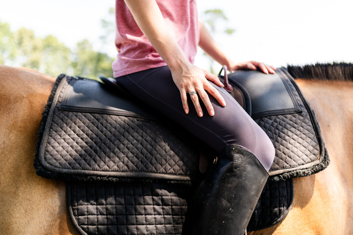 Single Hippotherapy Bareback Saddle - Large